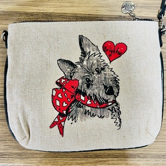 NWT Brighton Women's Scottie Crossbody Coated Canvas - Picture 7 of 8